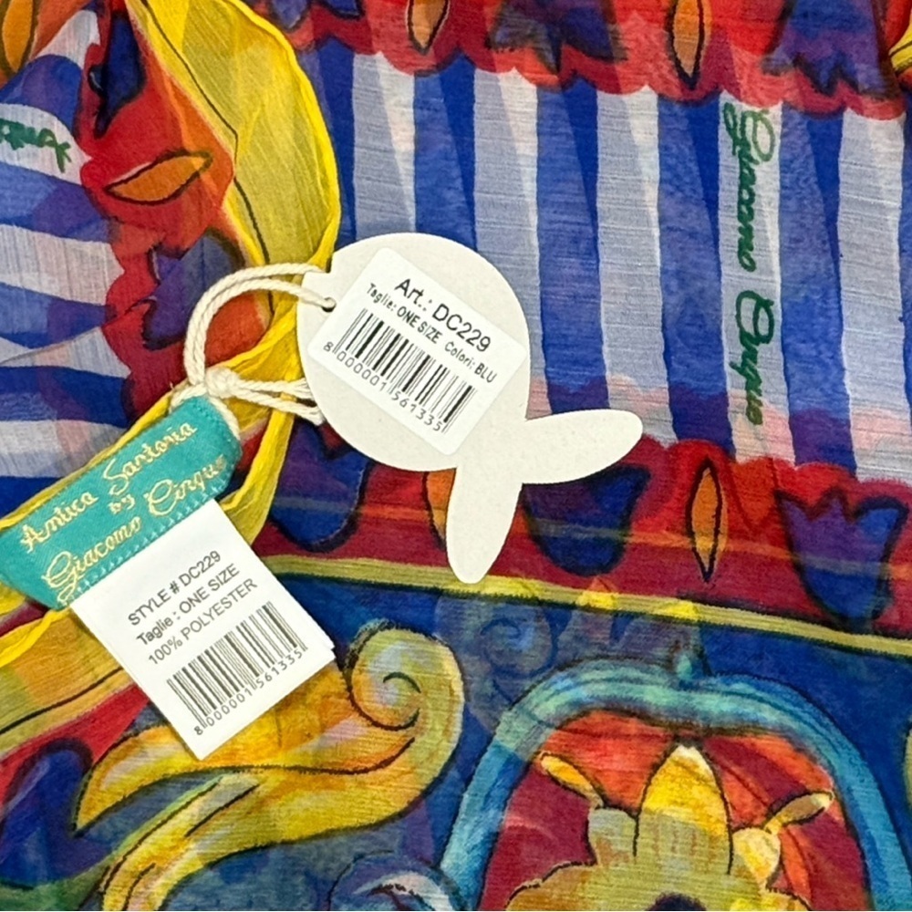 Antica Sartoria by Giacomo Cinque Foulard Scarf NWT - Picture 3 of 3